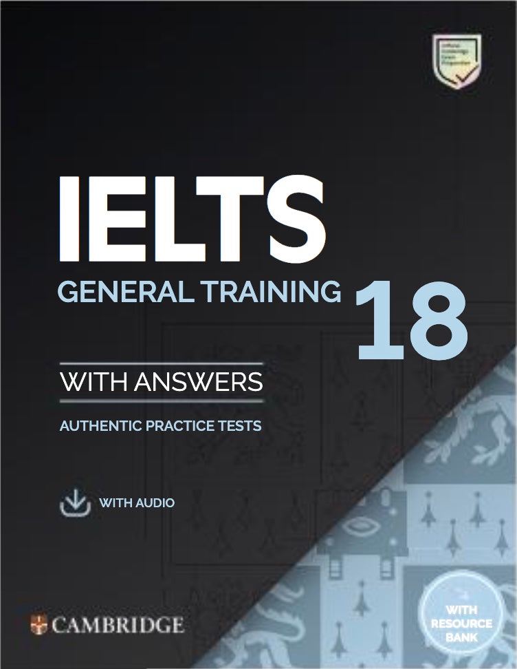 cambridge Ielts general training 18th book with audio qr code for listening