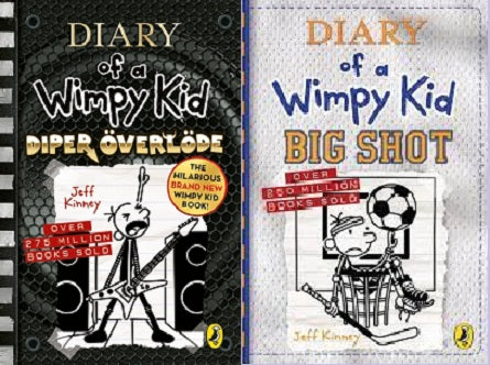 Diary of a wimpy Kid : Big Shot Book 15 and Diper Overlode ( Diaper Overload ) Book 17 Set of 2 Books