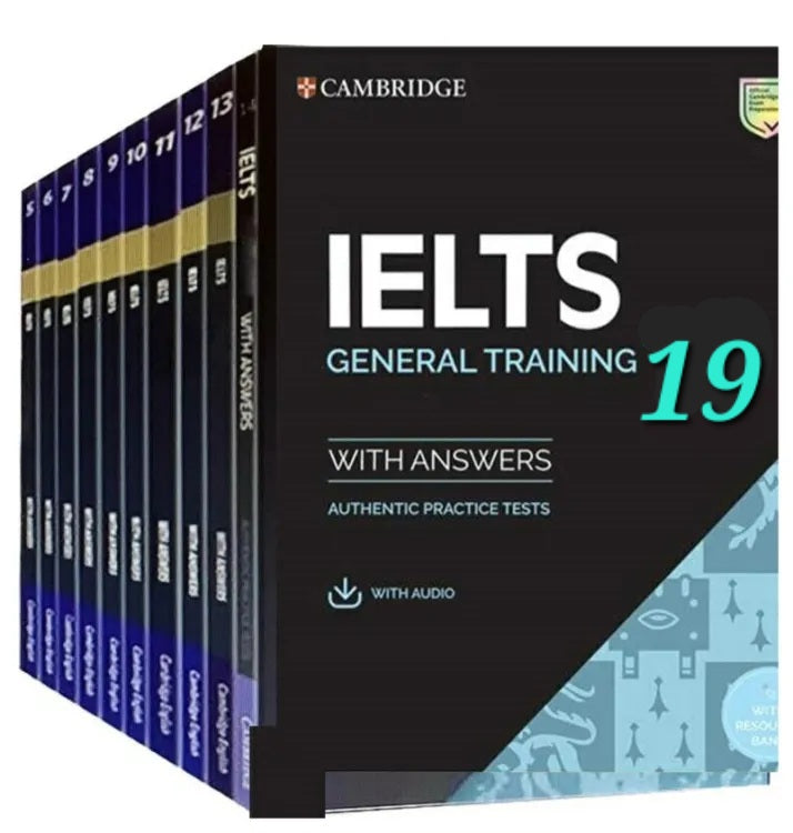 Cambridge English  IELTS General Training 19 books set with audio qr code