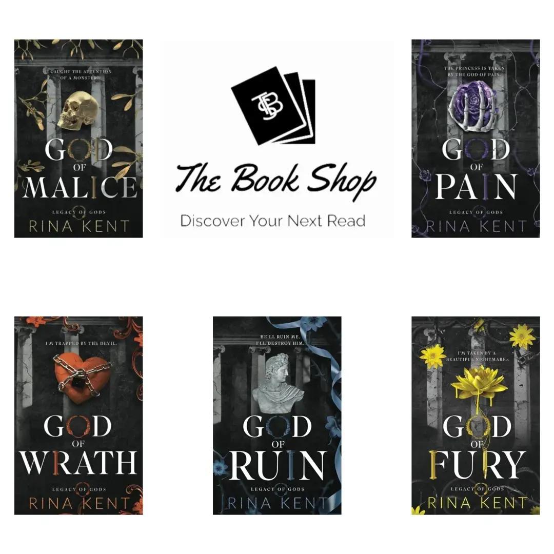 LEGACY OF GOD 5 book set by rina kent (God of wrath , God of pain , God of malice , God of ruin , God of Fury ) by rina kent