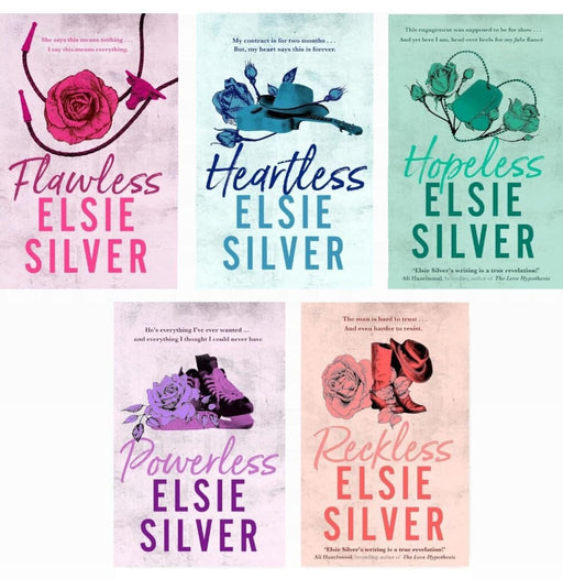 chestnut spring series 5 books set by elsie silver ( powerless , reckless , heartless , flawless , hopeless )