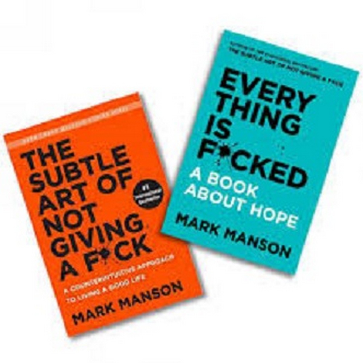 Everything Is fucked / The Subtle Art of Not Giving a fuck Book by Mark Manson set of 2