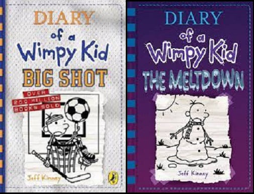 Big Shot / The Meltdown Diary Of a Wimpy Kid set of 2 books