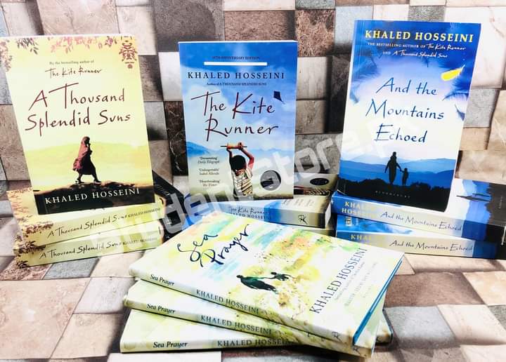 set of 4 khaled Hosseini Novels (The Kite_Runner / And the Mountains echoed / A thousand splendid suns / Sea Prayers)