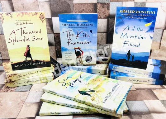 set of 4 khaled Hosseini Novels (The Kite_Runner / And the Mountains echoed / A thousand splendid suns / Sea Prayers)