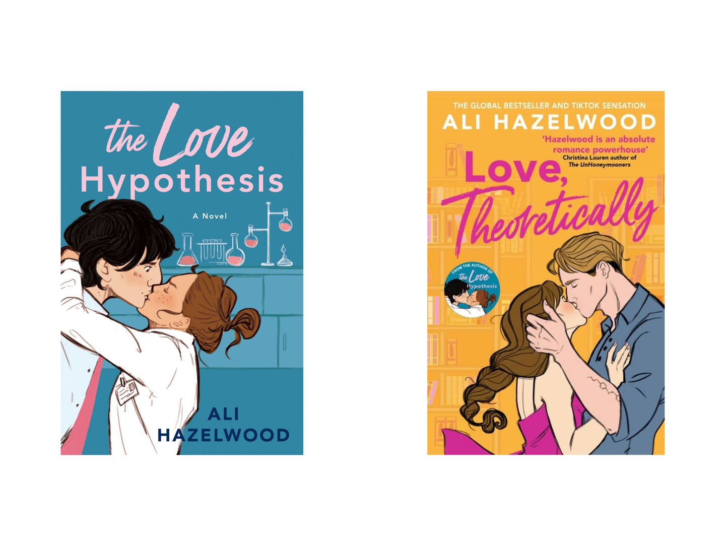 The love hypothesis / Love theoretically book by ali hazelwood set of 2 books