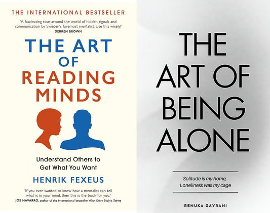 The art of reading mind by henrik fexeus / The art of being alone by renuka gavrani set of 2 books