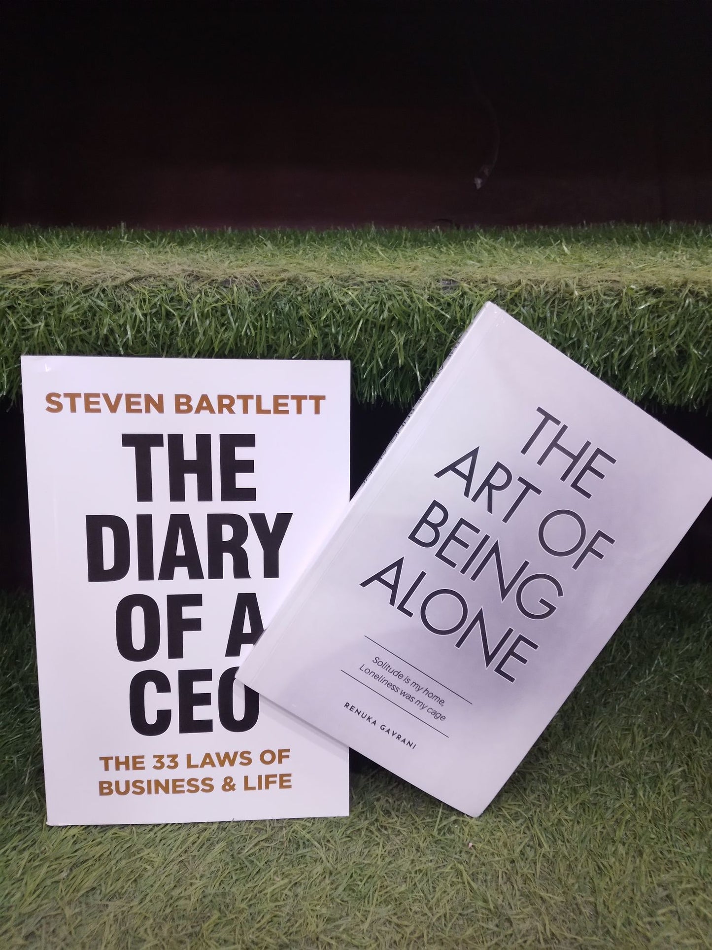 The Diary of a CEO by steven Bartlett / The art of being alone by renuka gavrani set of 2 books