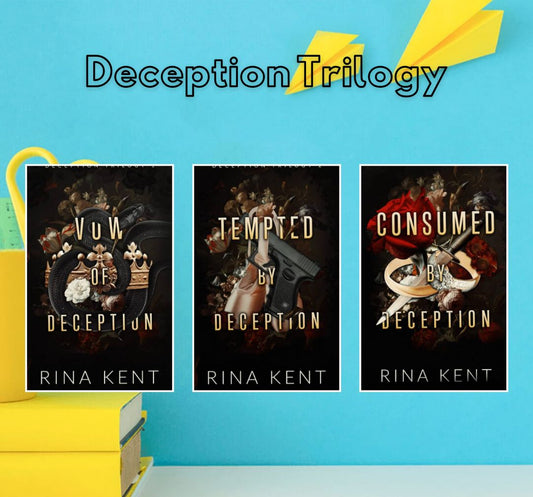 Deception Triology 3 books set by rina kent ( vow of deception , tempted by deception , consumed by deception ) special edition