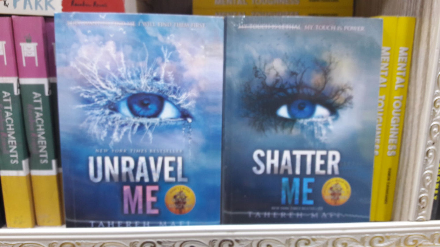 Unravel Me And Shatter me by tahareh mafi set of 2 Books