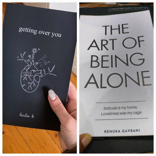 Getting over you by leslie b / the art of being alone by renuka gavrani set of 2 books