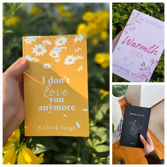 I don't love you anymore / WARMTH / Getting over you set of 3 books