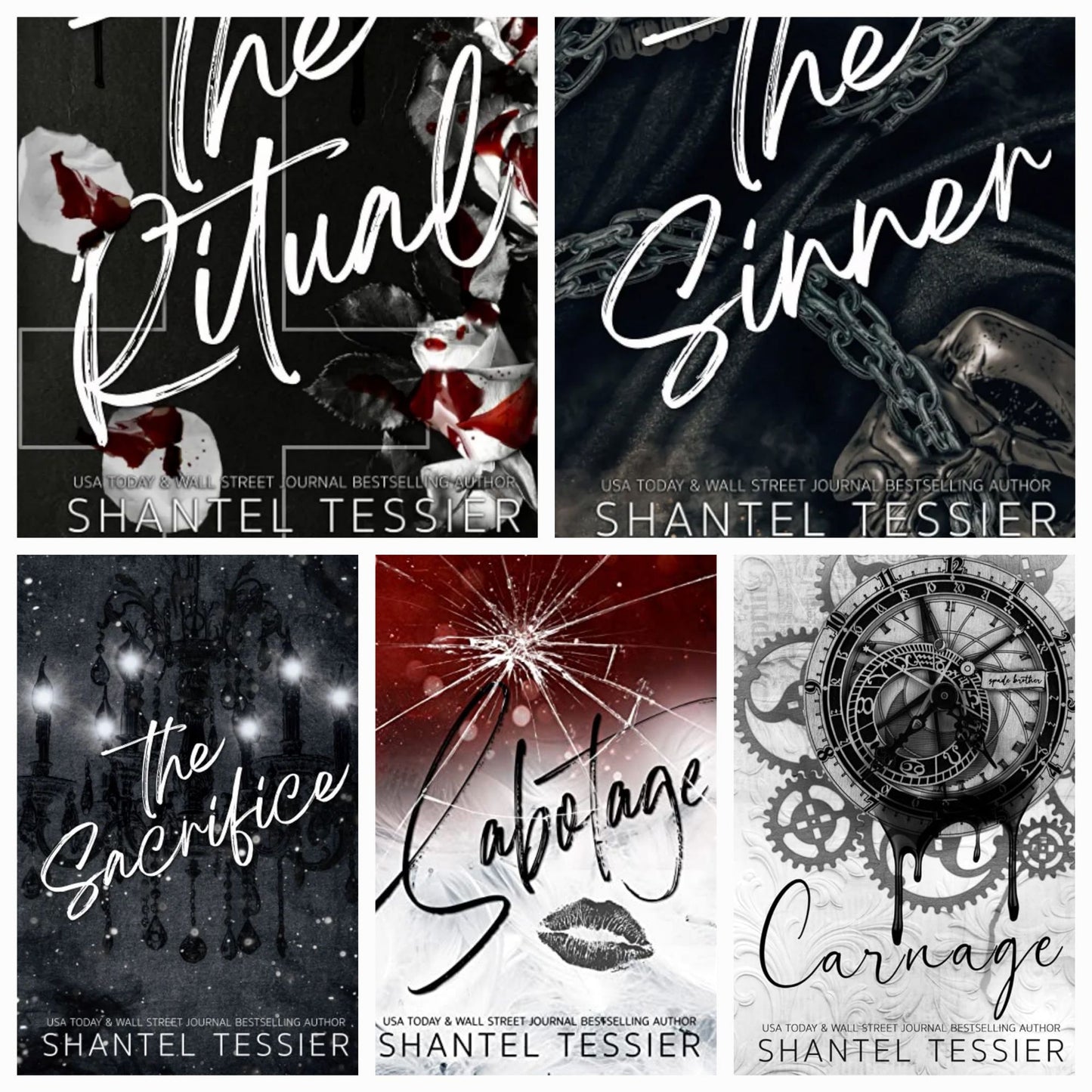 LORDS series by Shantel Tessier premium quality( The ritual , the sinner , The sacrifice , sabotage , carnage ) set of 5 books