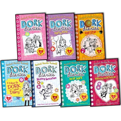 dork diaries 1 to 7 7 books set by rachel renee russell