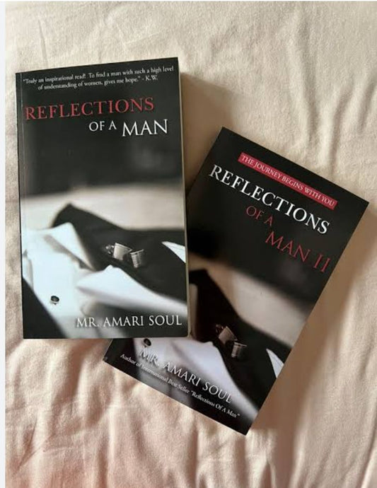 Reflection of a man book 1 and 2 by MR. Amari Soul set of 2 Books