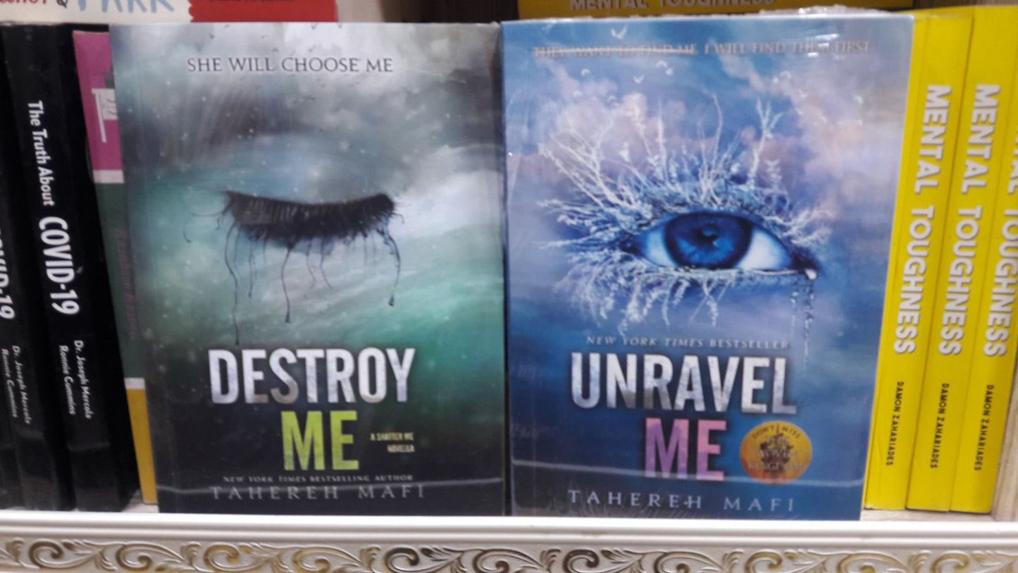 Destroy Me and Unravel Me by Tahareh Mafi set of 2 Books