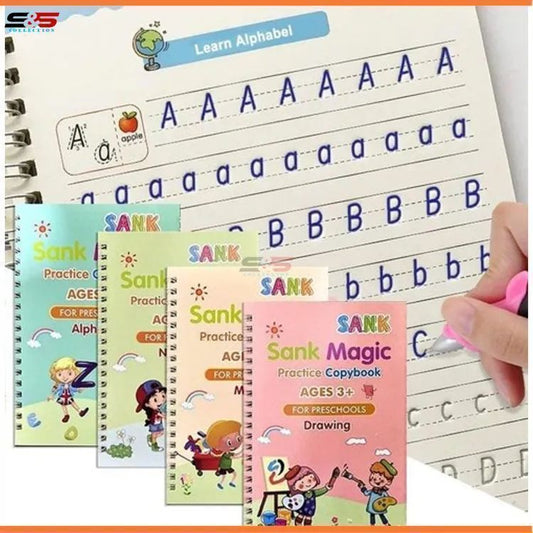 Sank magic practice copybook for preschool 4 books set