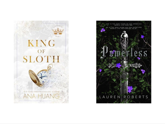 King Of Sloth by Ana Huang / Powerless by Lauren Roberts set of 2 books