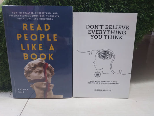 Read people like a book / Don't believe everything you think book set of 2 self help book