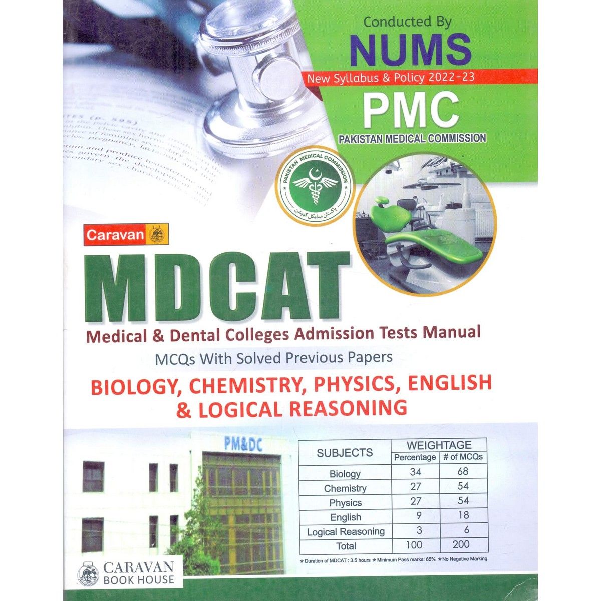 CARAVAN MDCAT medical and dental colleges admission tests manual