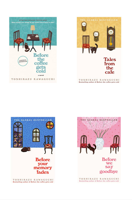 Before the coffee gets cold / Before your memory fades / Tales from the cafe / Before We Say Goodbye
Book by Toshikazu Kawaguchi set of 4 books