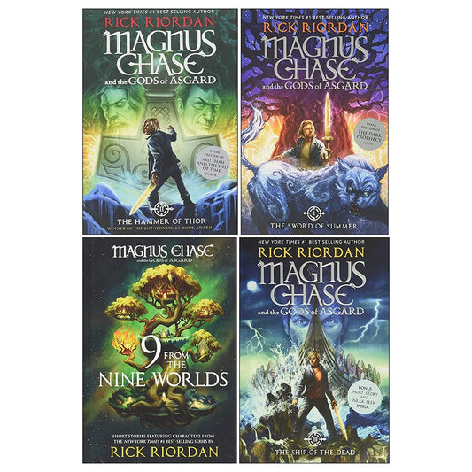 Magnus Chase And the gods of asgard book series by rick riordan 4 books set