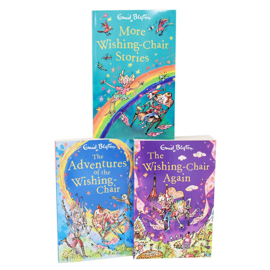 The Wishing-Chair
Novel series by enid blyton 3 books set (More wishing chair stories , the adventures of the wishing chair , the wishing chair again)