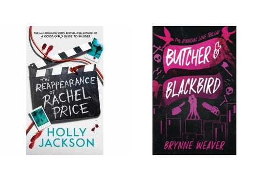 The Reappearance of Rachel Price by Holly Jackson / Butcher and blackbird by brynne weaver set of 2 books