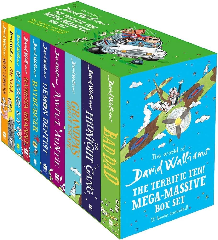 David Walliams 10 books set without box The terrific ten mega massive books of david walliams