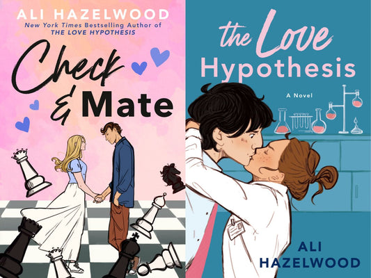 The Love hypothesis / check and mate book by ali hazelwood set of 2 books