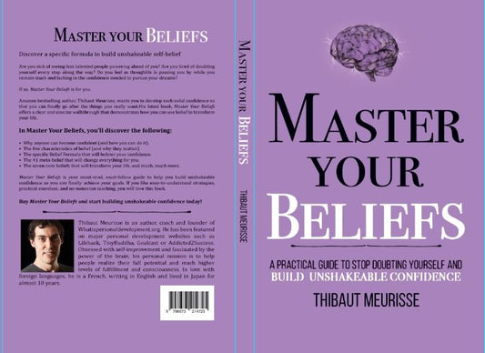 Master Your belief book by Thibaut Meurisse