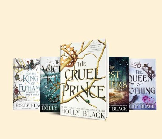 The cruel Prince , The Wicked king , The Queen of Nothing , The Lost Sisters , How the king of Elfhame learned to hate stories by holly black set of 5 books