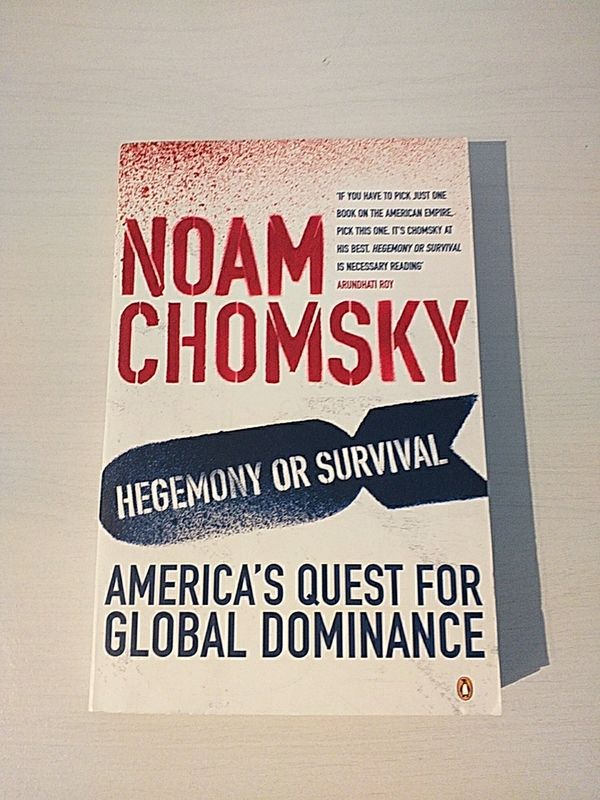 Noam chomsky hegemony or survival