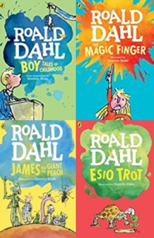 Set of 4 books by roald Dahl (Book 9,10,11,12)