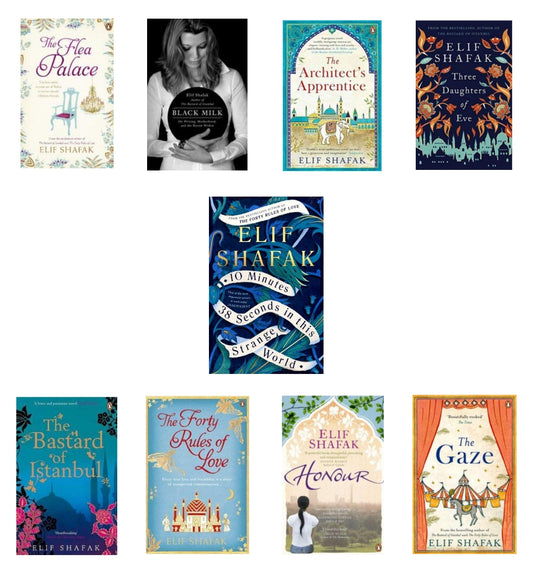 Elif Shafak set of 9 books