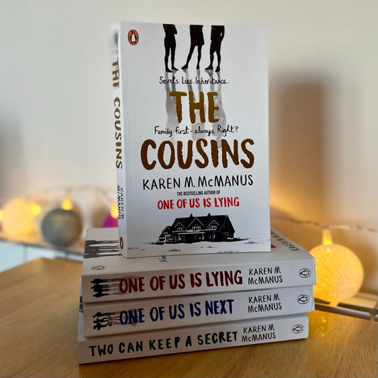 One Of Us Is Lying / One Of Us Is next / Two Can Keep a Secret / The Cousins by Karen M. McManus ( set of 4 )