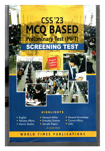 CSS 23 Mcqs Based Preliminary Test Mpt Screening Test