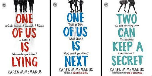 One Of Us Is Lying / One Of Us Is next / Two Can Keep a Secret by Karen M. McManus ( set of 3 )