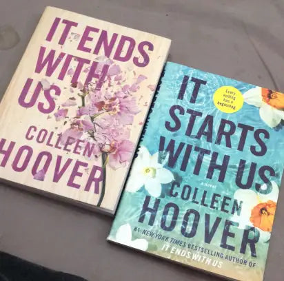 It ends with us / it starts with us by colleen hoover set of 2 books