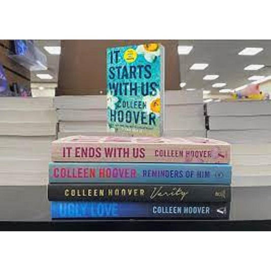 it starts with us / it ends with us / reminders of him / verity / ugly love set of 5 books by colleen hoover