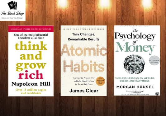 Think and grow rich / Psychology of money / Atomic Habits set of 3 motivational and self help book